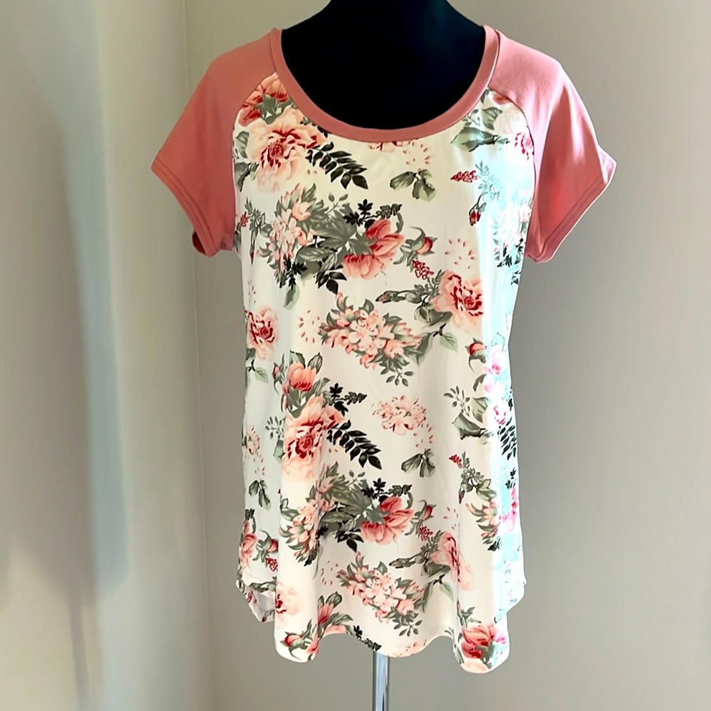 Orange Kiss Floral Tunic- Size XL
